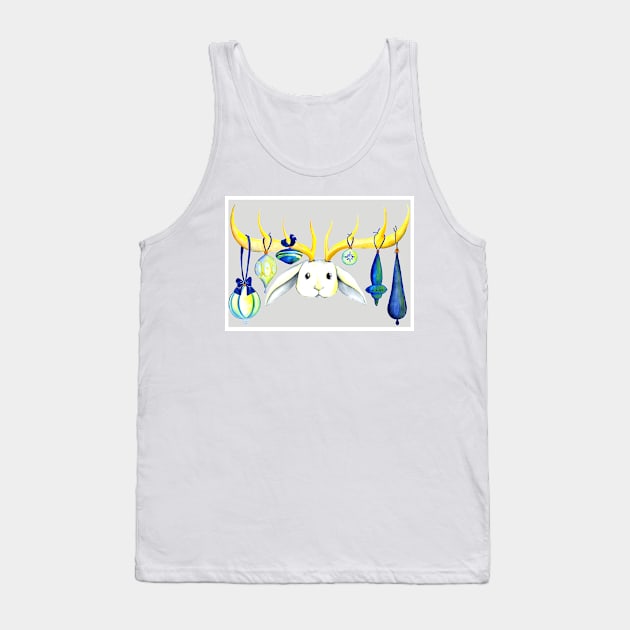 Ornamental Jackalope Card Tank Top by SimplyKitt